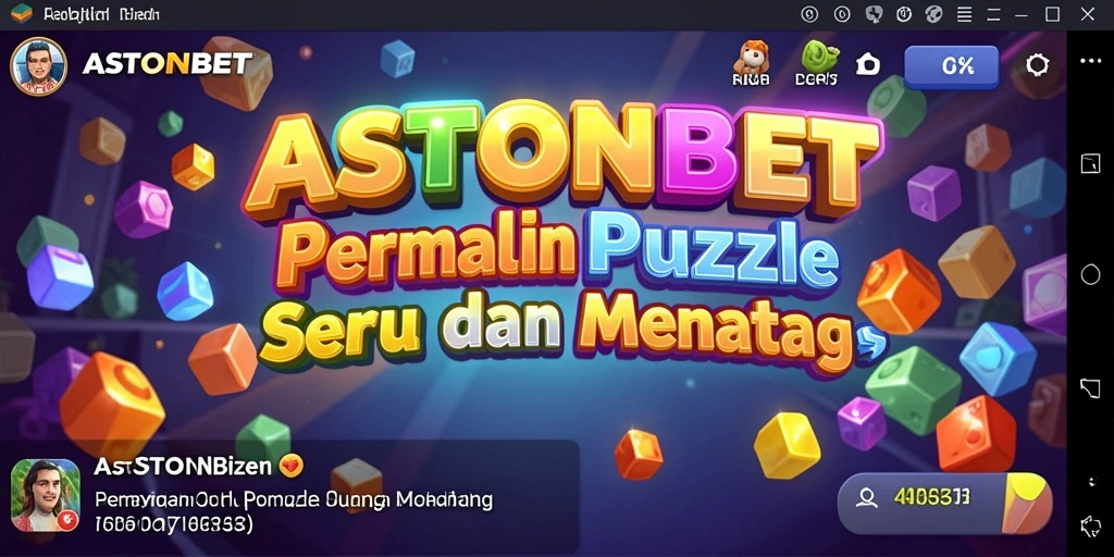 Screenshot gameplay ASTONBET menampilkan tantangan puzzle yang menarik.