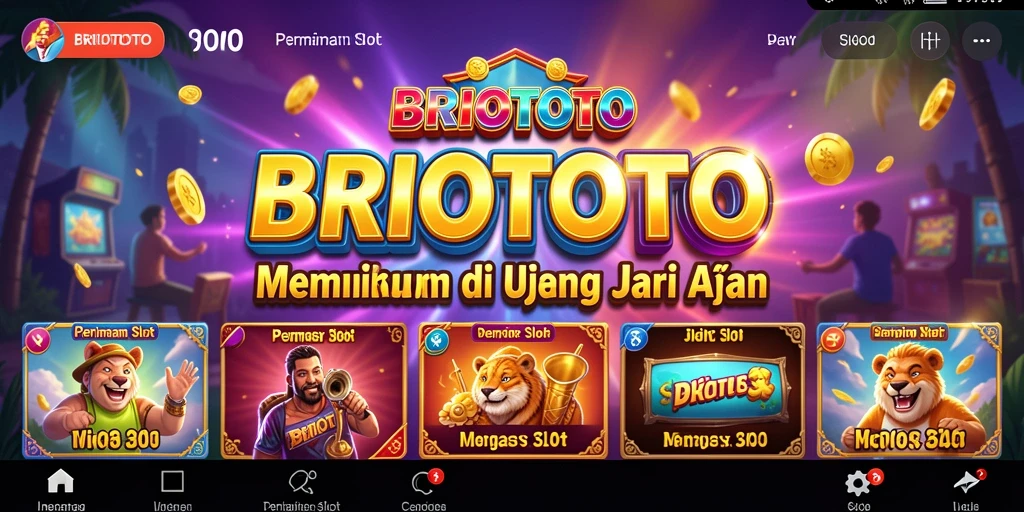 Tampilan menarik dari permainan Slot BRIOTOTO yang seru.