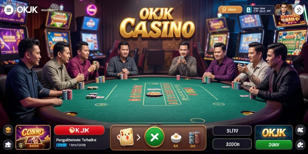 Gameplay Live Casino yang mendebarkan di OKJK.