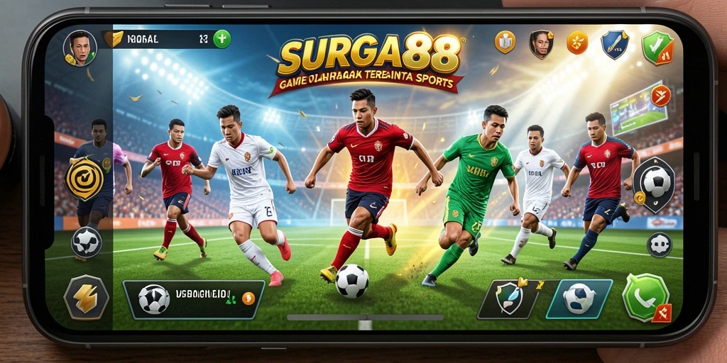 Tampilan gameplay menarik dari SURGA88 yang menampilkan aksi olahraga.